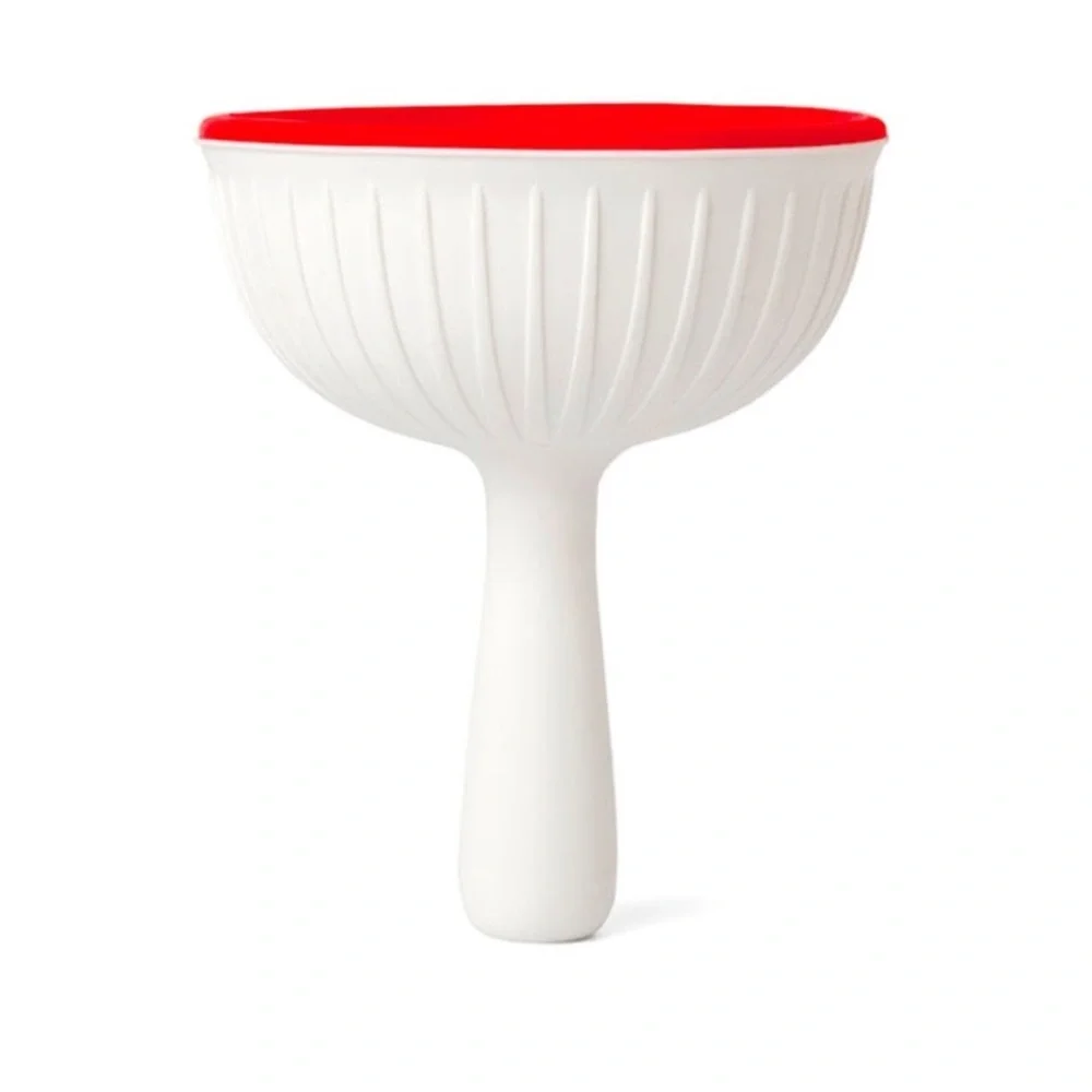 Ototo XL Fungilicious Kitchen Funnel: Collapsible BPA-Free Silicone, Red & White